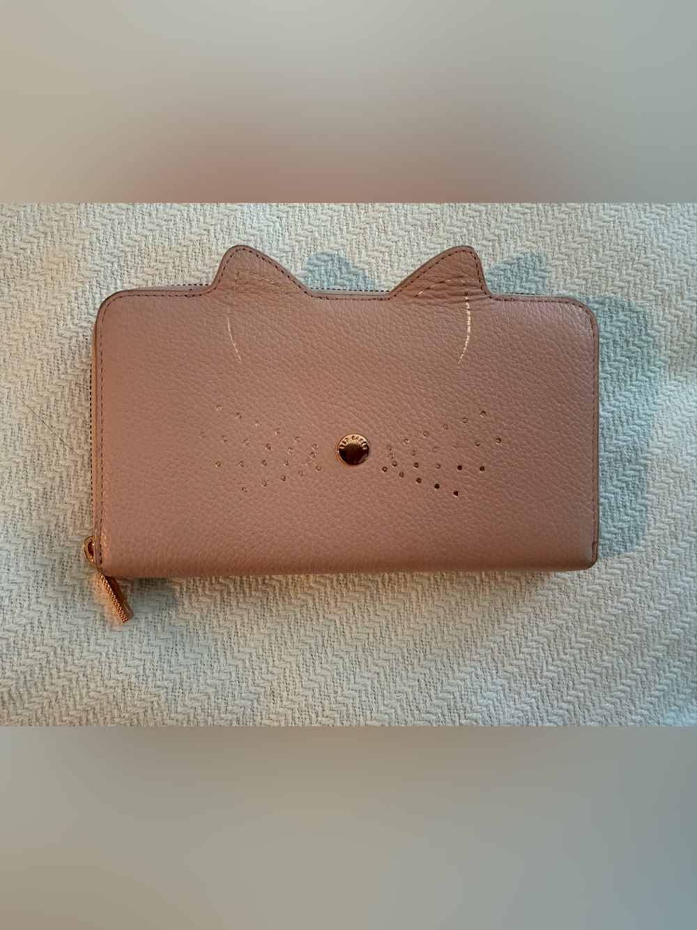 Ted Baker London - Pink Kitty - zip wallet